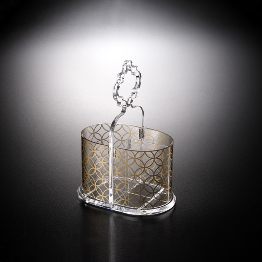 [02-1179G] Vague Acrylic Cutlery holder S Gold Print 135 cm x 90 cm
