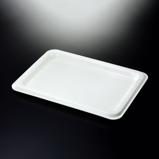 [02-651] Vague Acrylic Traditional Tray Off White 60 cm