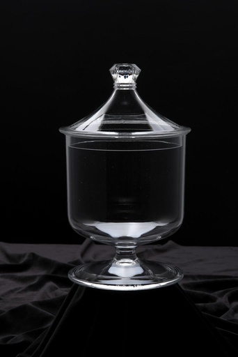 [02-673] Vague Acrylic Candy Jar L Clear