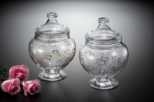 [02-687] Vague Acrylic Belly Candy Box Small Golden Print