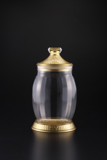 [02-780] Vague Acrylic Jar Fat Belly Large Golden