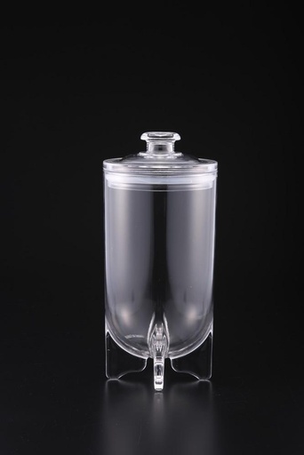 [02-789] Vague Acrylic Jar Bullet Large Clear