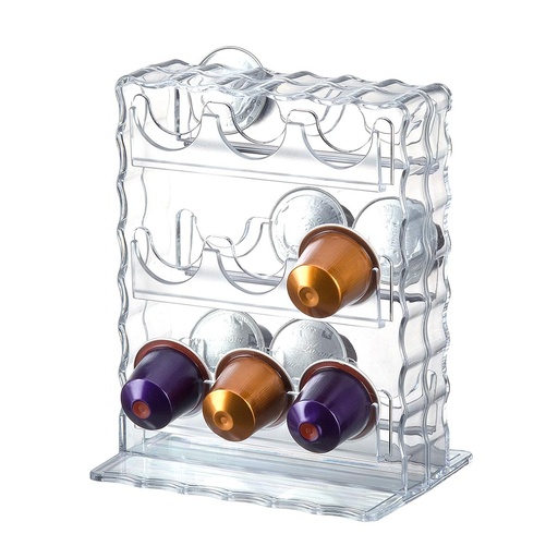 [02-814] Vague Acrylic Coffee Capsules Display 13.4 cm
