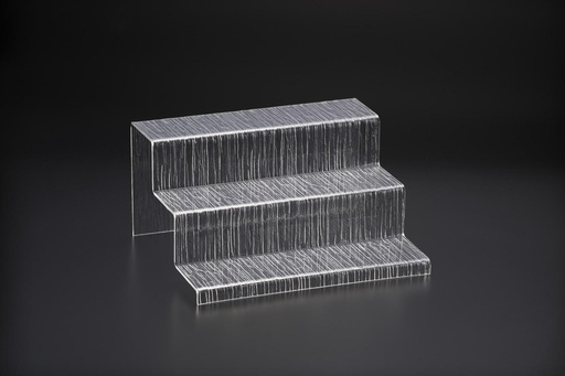 [02-829] Vague Acrylic Display Dessert Set Bark M Taiwan