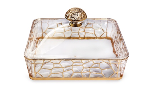 [02-961] Vague Square Acrylic Candy Box 22.2 cm x 22.2 cm