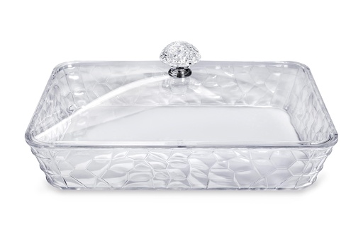 [02-966] Vague Rectangular Acrylic Candy Box with Cover 31.7 cm x 21 cm