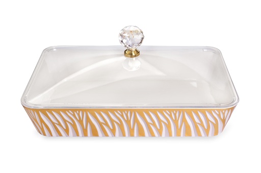 [02-972] Vague Rectangular Acrylic Candy Box with Cover 40.2 cm x 27.2 cm