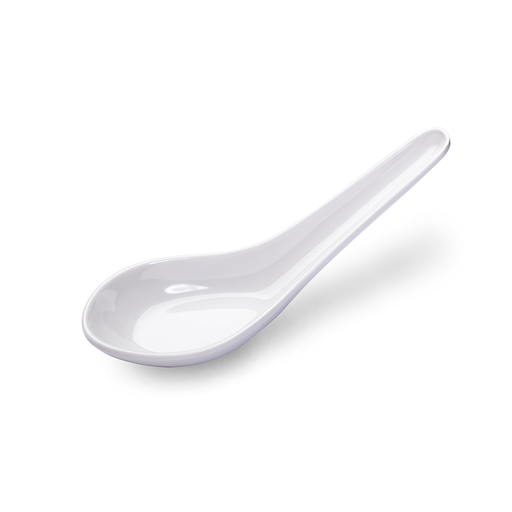[36-042P] Vague Melamine Soup Spoon 5"