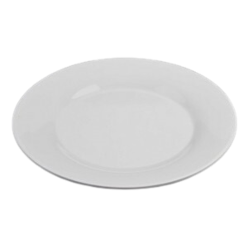 [36-086] Vague Melamine Round Meat Plate 8"