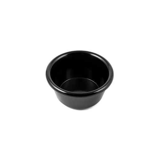 [36-224B] Vague Melamine Black Ramekin 8.5 cm