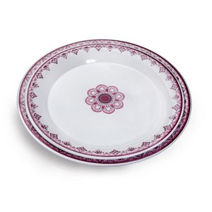 [36-286] Vague Melamine Dream Round Tray 17.75"