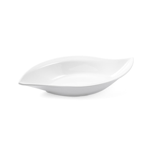 [36-470] Vague Melamine Leaf Shape Dish 16.5 cm