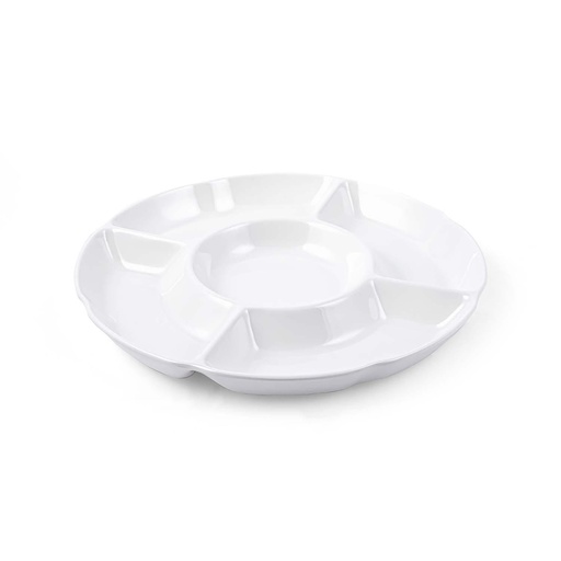 [36-475] Vague Melamine Candy Box with 5 Compartment 24.3 cm