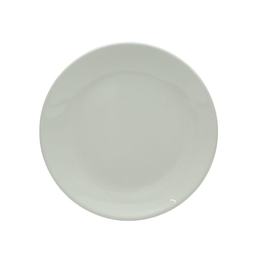 [36-526] Vague White Melamine Round Plate 25 cm