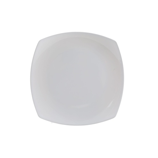 [36-528] Vague White Melamine Rectangular Plate 21.5 cm x 21.5 cm