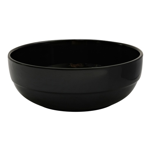 [36-532B] Vague Black Melamine Bowl 16.5 cm x 6 cm