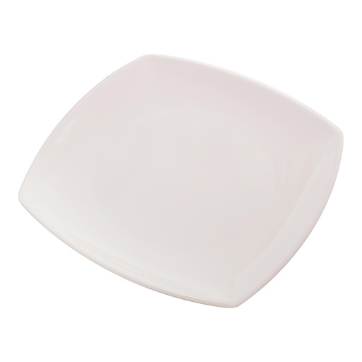 [36-538] Vague White Melamine Square Plate 20.5 cm x 20.5 cm