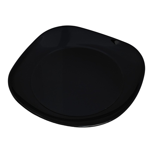 [36-541B] Vague Black Melamine Square Plate 22.5 cm x 22.5 cm