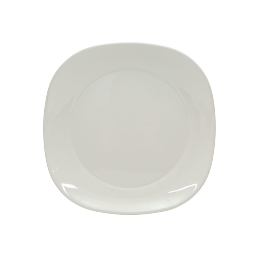 [36-542] Vague White Melamine Square Plate 25.5 cm x 25.5 cm