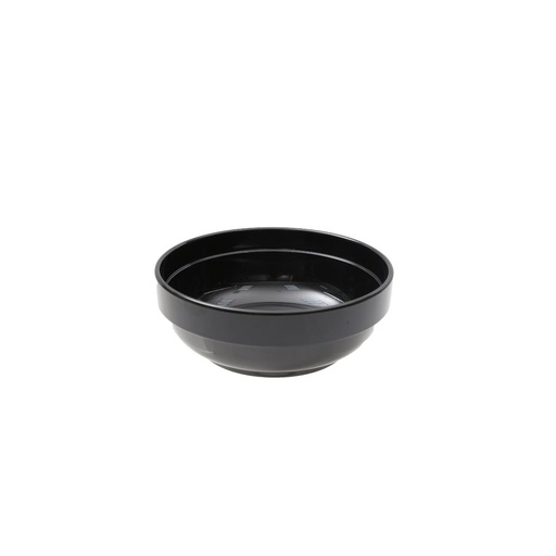 [36-548B] Vague Black Round Stackable Bowl 15.2 x 6 cm