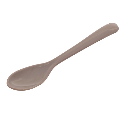 [36-574] Vague Melamine 12 Pieces Spoon Set 11 x 2.3 cm Hazelnut