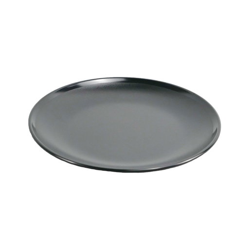 [36-611] Vague Black Melamine Round Soup Plate 7"