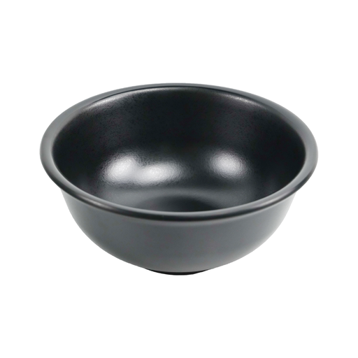 [36-625] Vague Black Melamine Round Rice Bowl 6.5"