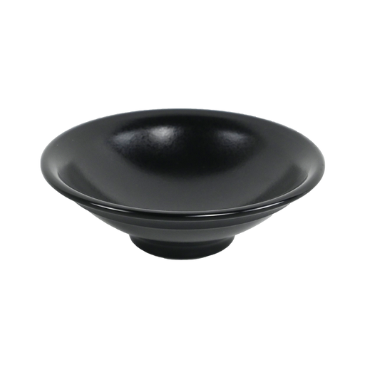 [36-631] Vague Black Melamine Round Humos Bowl 7"