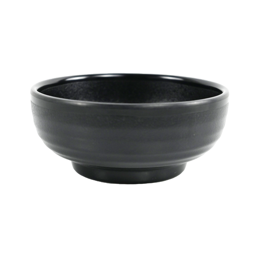 [36-676] Vague Black Melamine Round Bowl 4.25"