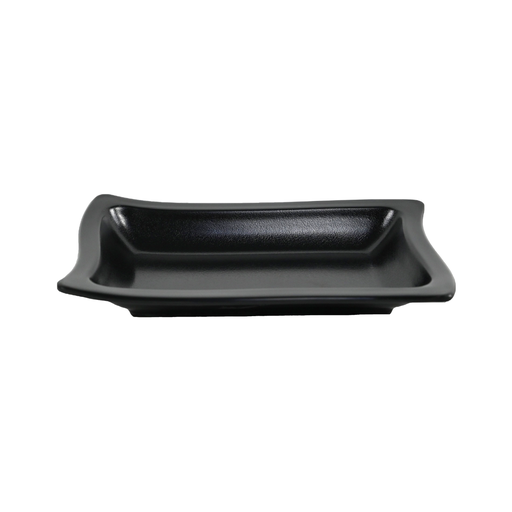 [36-682] Vague Black Melamine Rectangle Plate 9'' x 6''