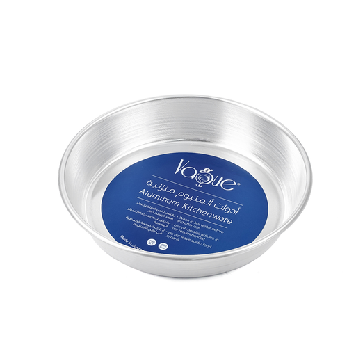 [AL-021] صينية فرن دائرية من الألومنيوم  24 سم/1 مم