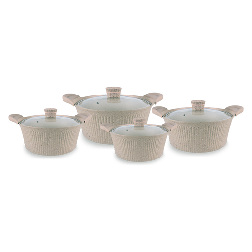 [CW-005] Vague Die Cast Aluminium Cookware 16 Pieces Set