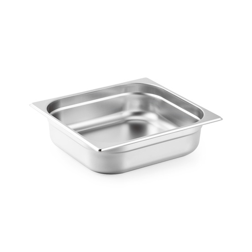 [GN-040-U12] Vague Stainless Steel Gastronorm Pan GN 2/3 - 100 mm