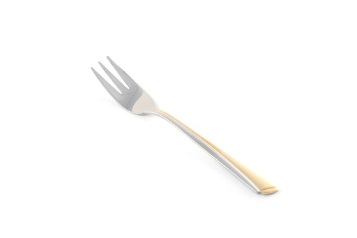 [Y13-829] Vague Stainless Steel Cake Fork Golden 6 Pieces