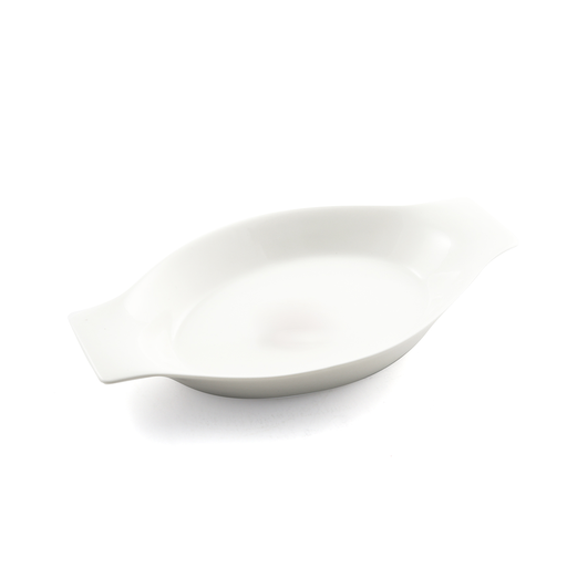[08-137] Porceletta Ivory Porcelain Banana Plate 31 cm / 12"