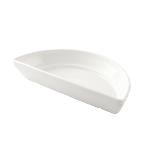 [08-1384] صحن بورسلان نصف دائري 20.5*10*3.5 سم