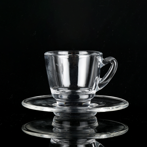 [04-367] Vague Espresso Cups & Saucers Set 60 ml