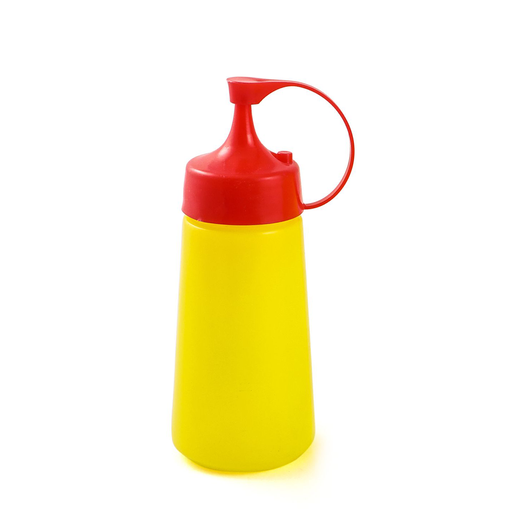 [13-034Y] Plastic 240 ml Squeezer Yellow 8"