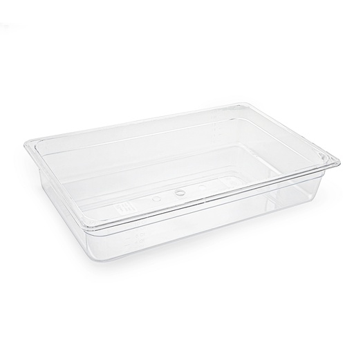 [13-065N] PC Plastic Transparent Full Size Food Pan 10 cm