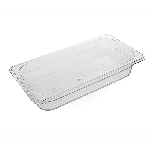 [13-082N] PC Plastic Transparent One Third Size Food Pan 6.5 cm