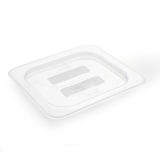 [13-088N] PC Plastic Transparent One Sixth Size Food Pan Cover 2 cm