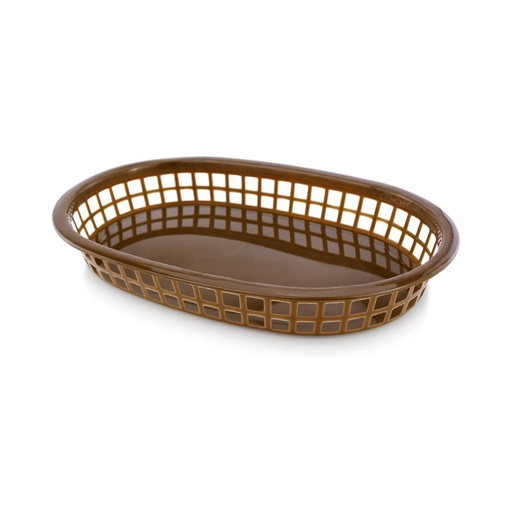 [13-1004] Brown Oval Bread / French Fries Basket