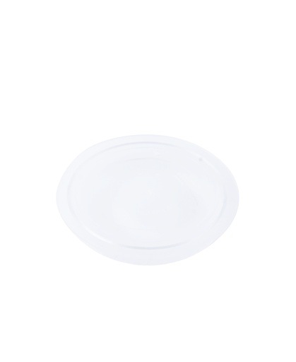 [13-102C-O] Transparent Plastic Small Round Cover Smoke Color-For Cold