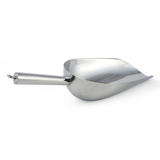 [13-1217] Stainless Steel Ice Scoop 12oz Silver