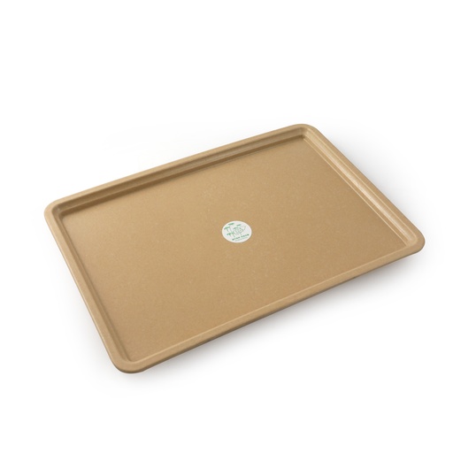 [13-1228] Fiber Rose Plastic Tray 37 cm