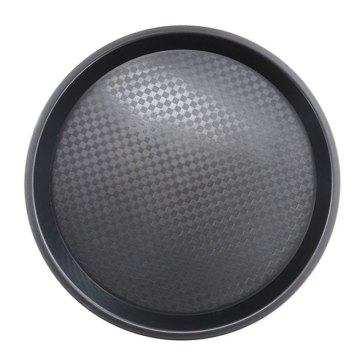 [13-1598] Black & Brown Round Tray 35 cm x 35 cm