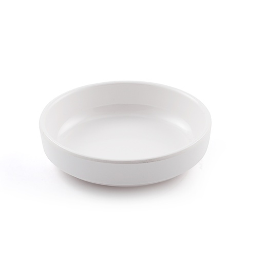[13-290] White Melamine Plate 10.1 cm