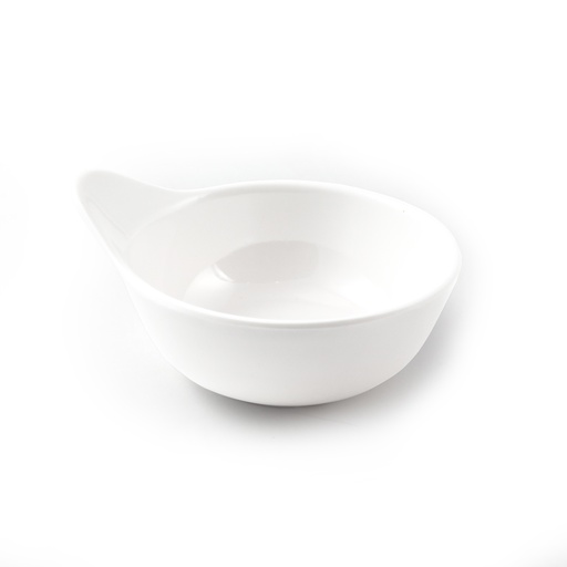 [13-297] White Melamine Plate 9.2 cm
