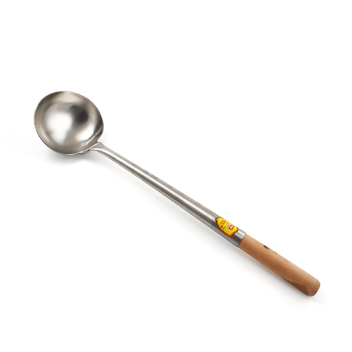 [13-421] Stainless Steel Soup XXL Ladle Brown