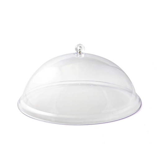 [13-563] Transparent Plastic Dome Cover with Handle 21 cm